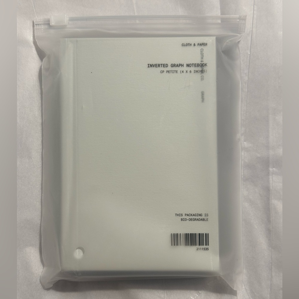 Cloth‎ & Paper (C&P) Inverted Graph Notebook
